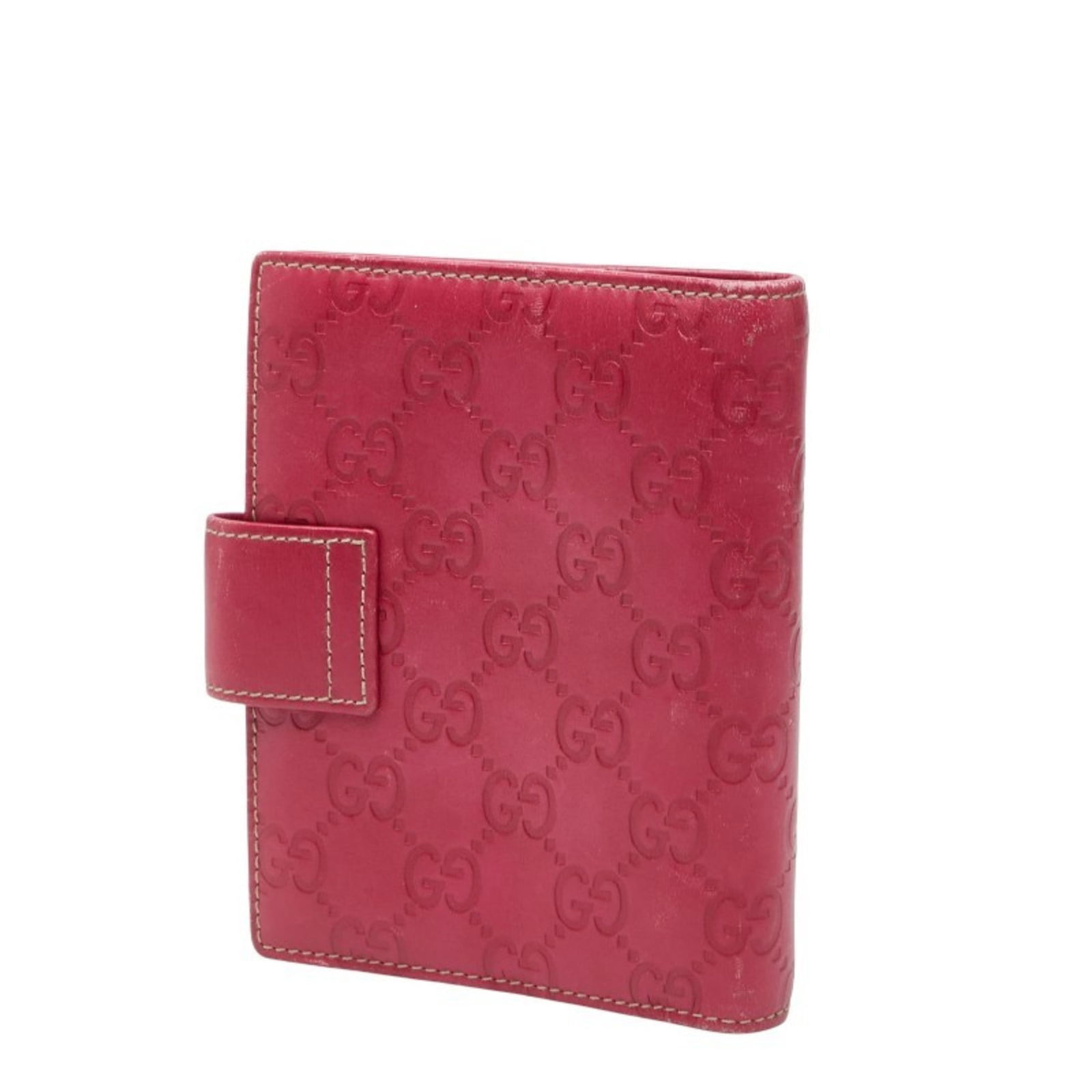Pink Leather Notebook Cover 115240 for Women - Gucci Guccissima - 2