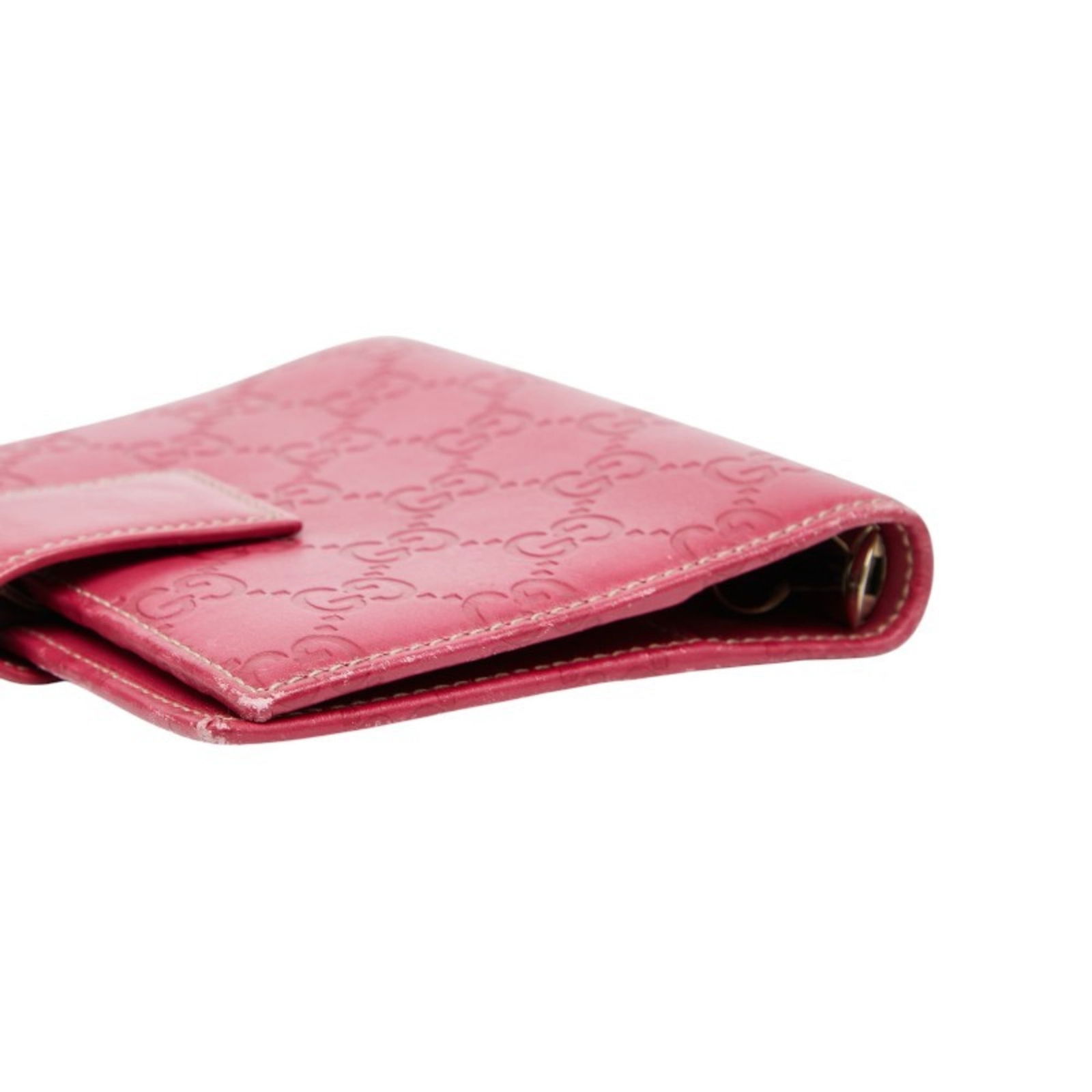 Pink Leather Notebook Cover 115240 for Women - Gucci Guccissima - 5