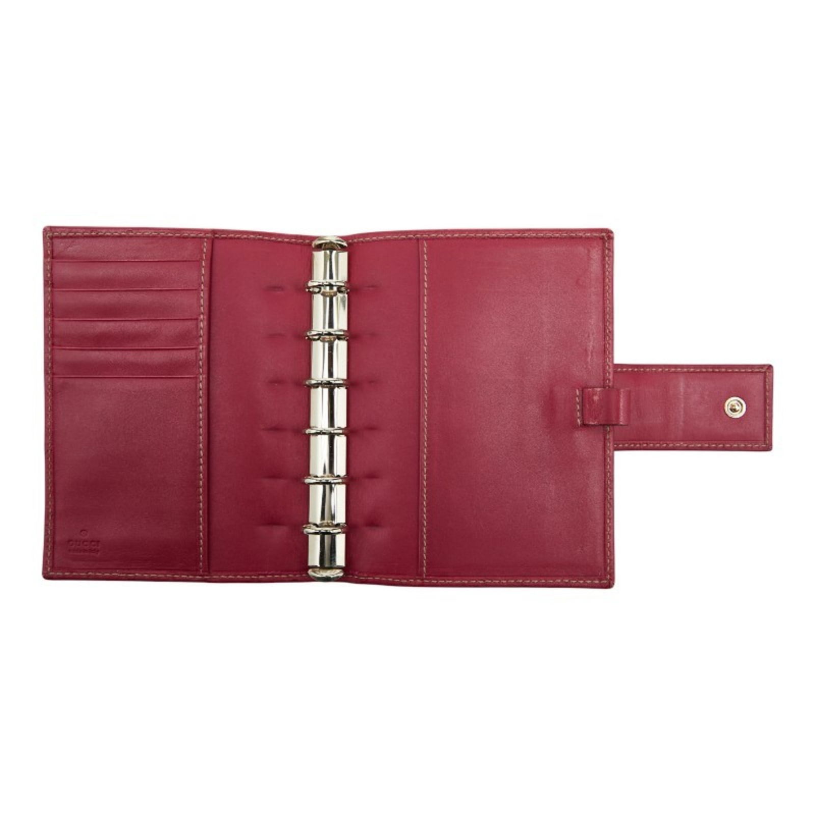 Pink Leather Notebook Cover 115240 for Women - Gucci Guccissima - 6
