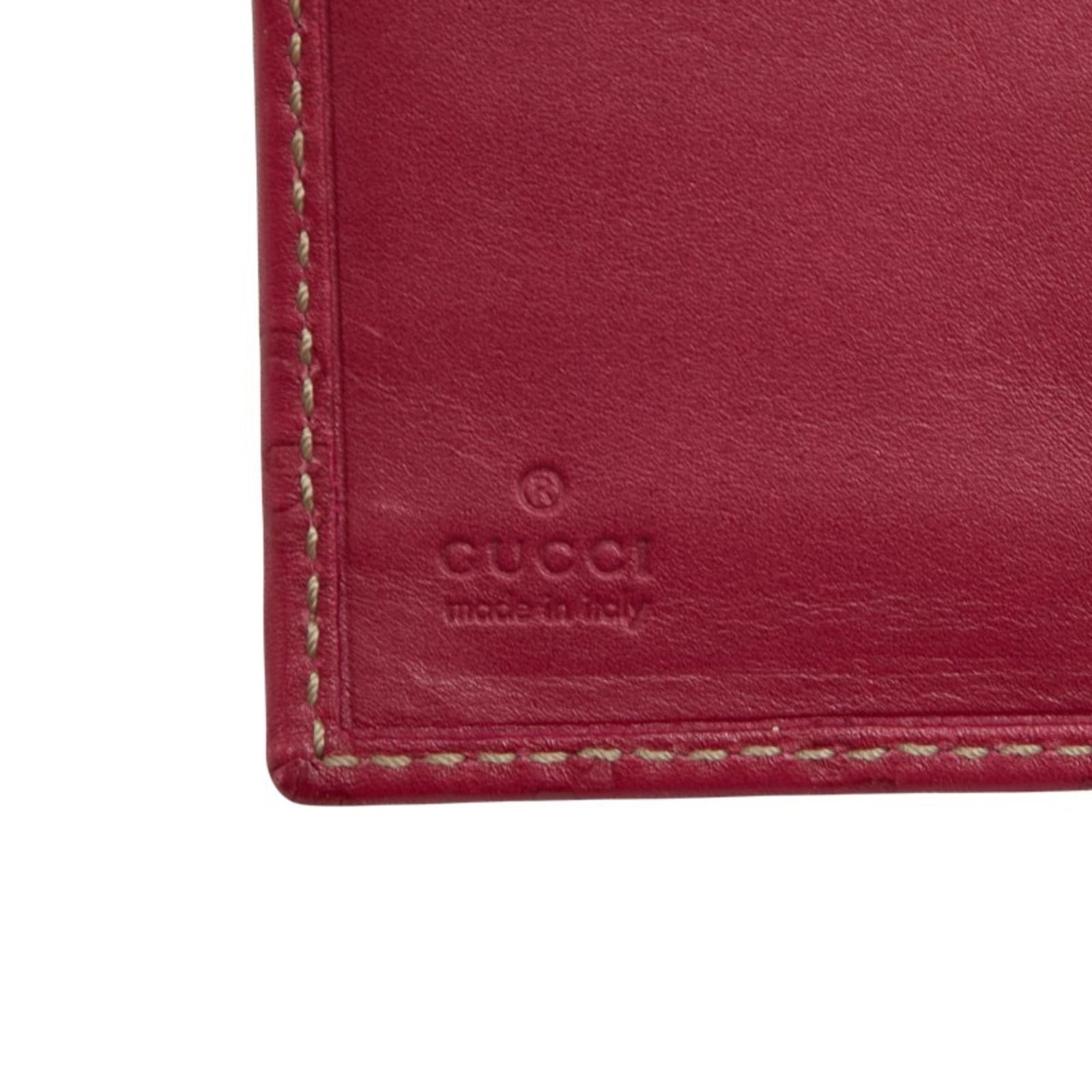 Pink Leather Notebook Cover 115240 for Women - Gucci Guccissima - 7