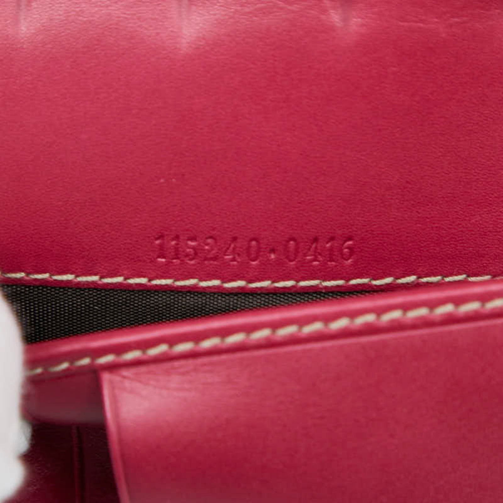 Pink Leather Notebook Cover 115240 for Women - Gucci Guccissima - 8