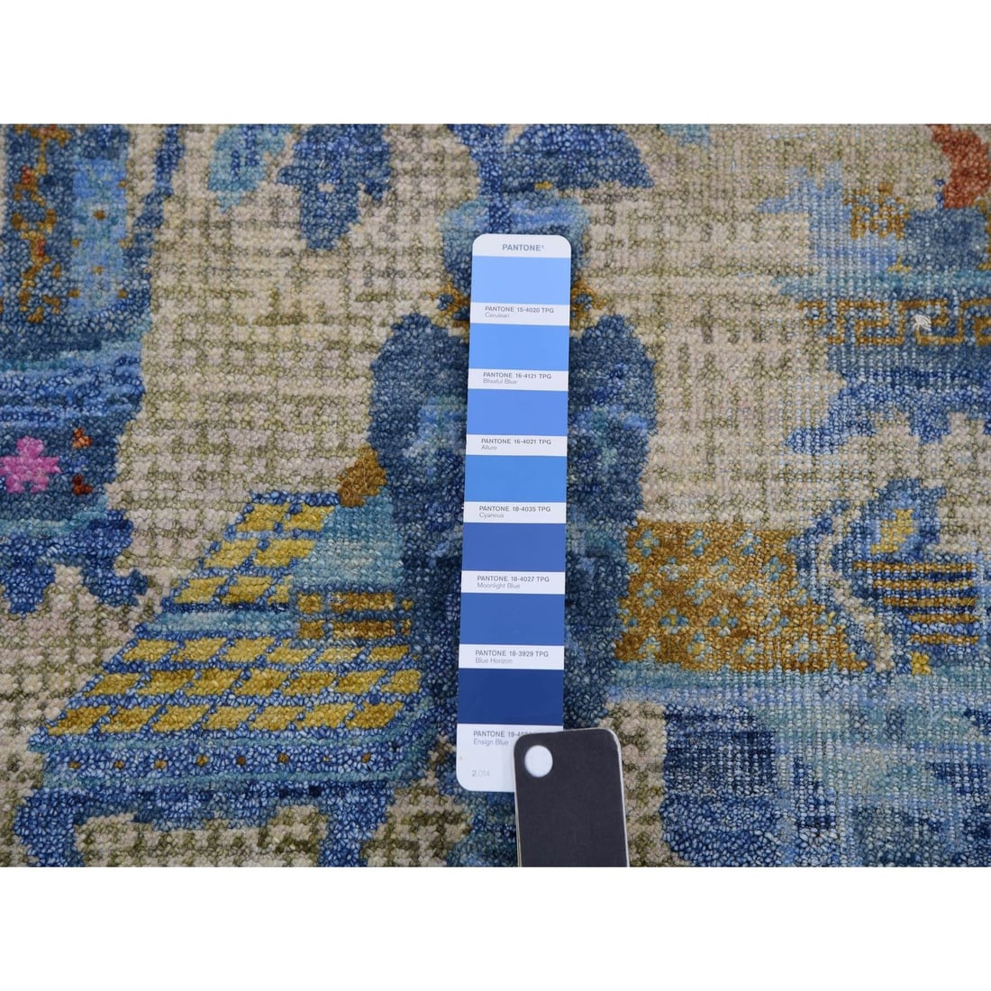 Rug 9'1"x12'1" Gray Ming Dynasty Flower Bouquet Wool Hand Knotted - 7