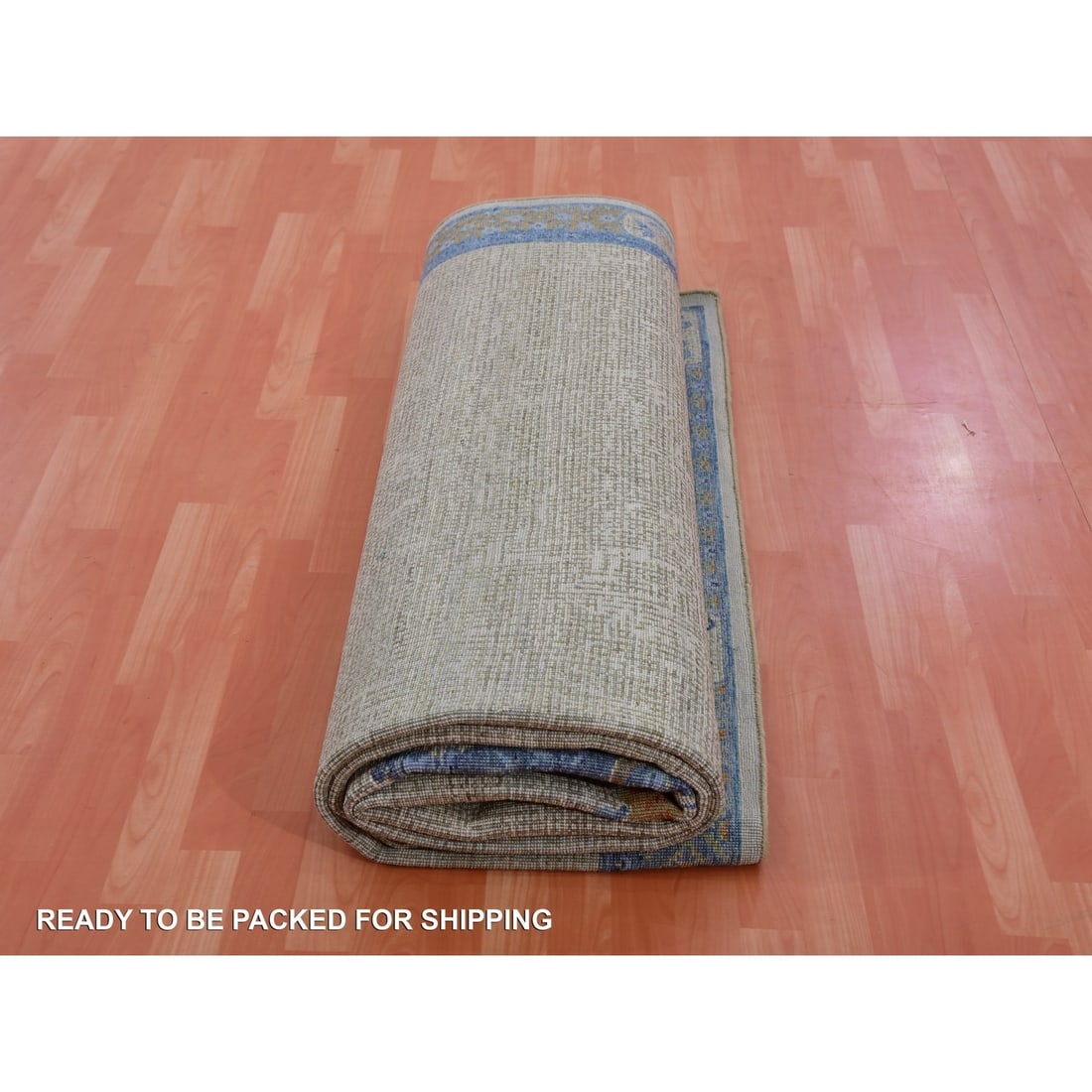 Rug 9'1"x12'1" Gray Ming Dynasty Flower Bouquet Wool Hand Knotted - 8