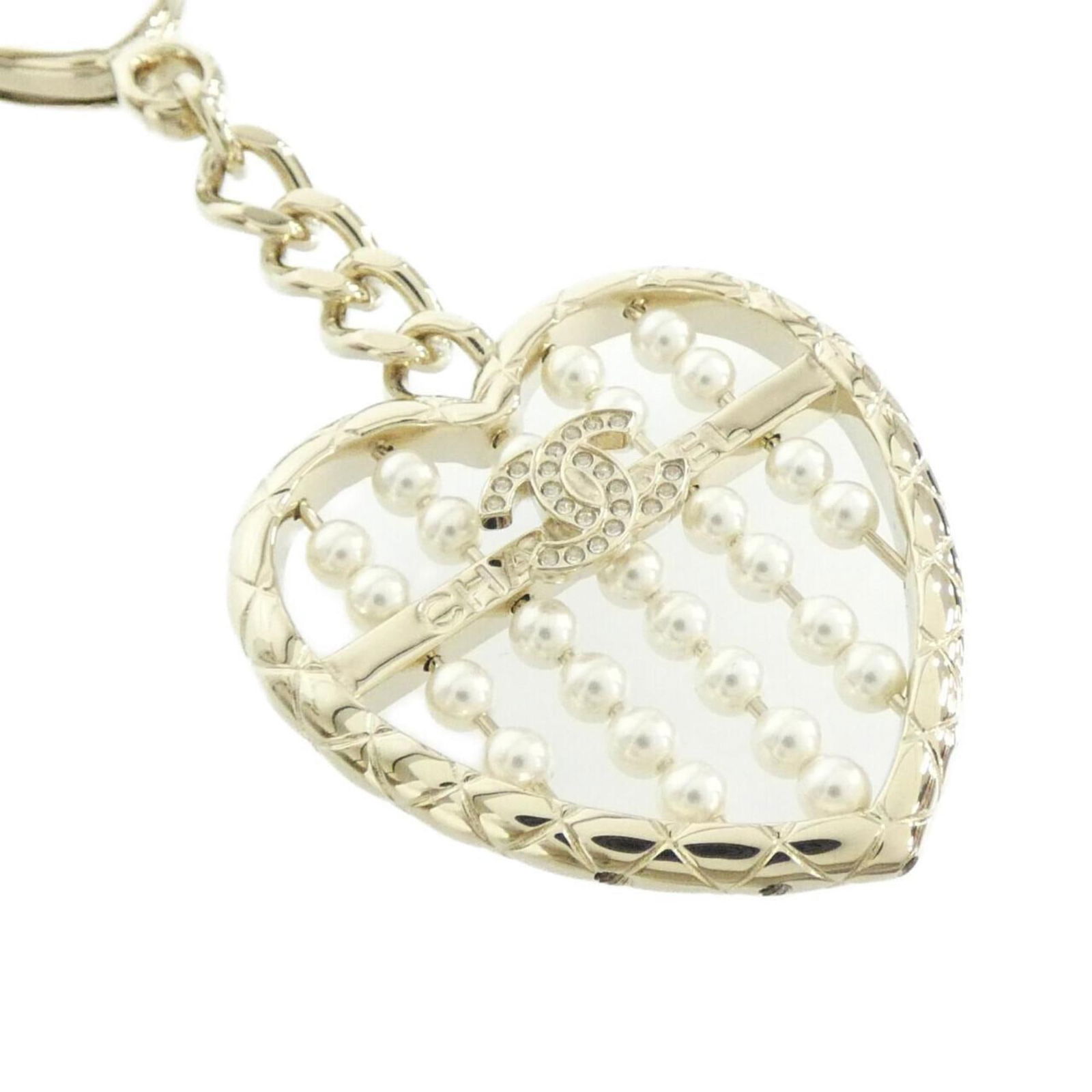 Pearl Chanel Keyring Artificial - 2