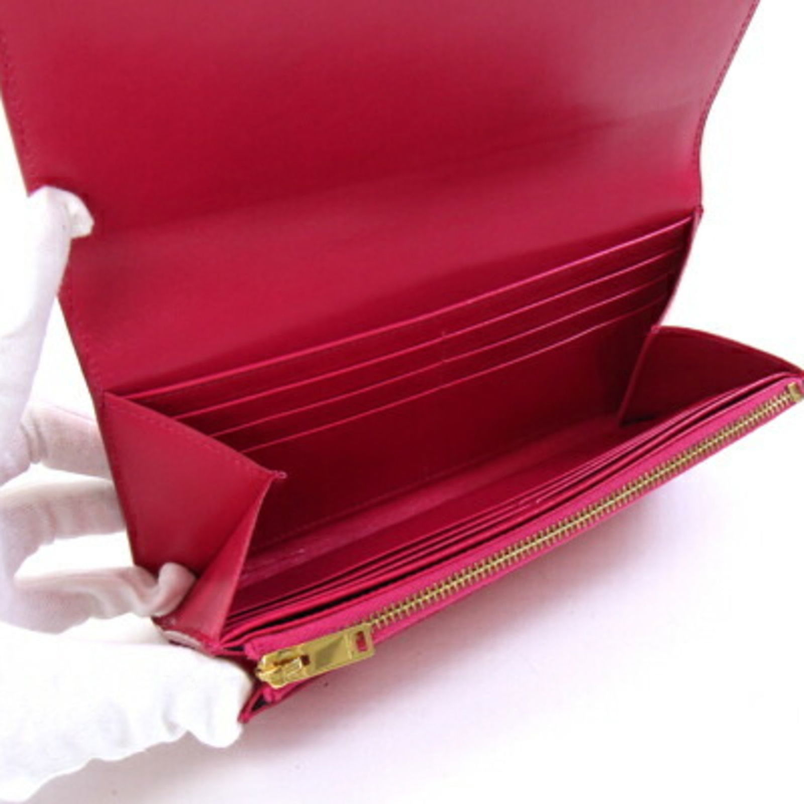 Leather Saint Laurent Long Wallet (Bi-Fold) - 3