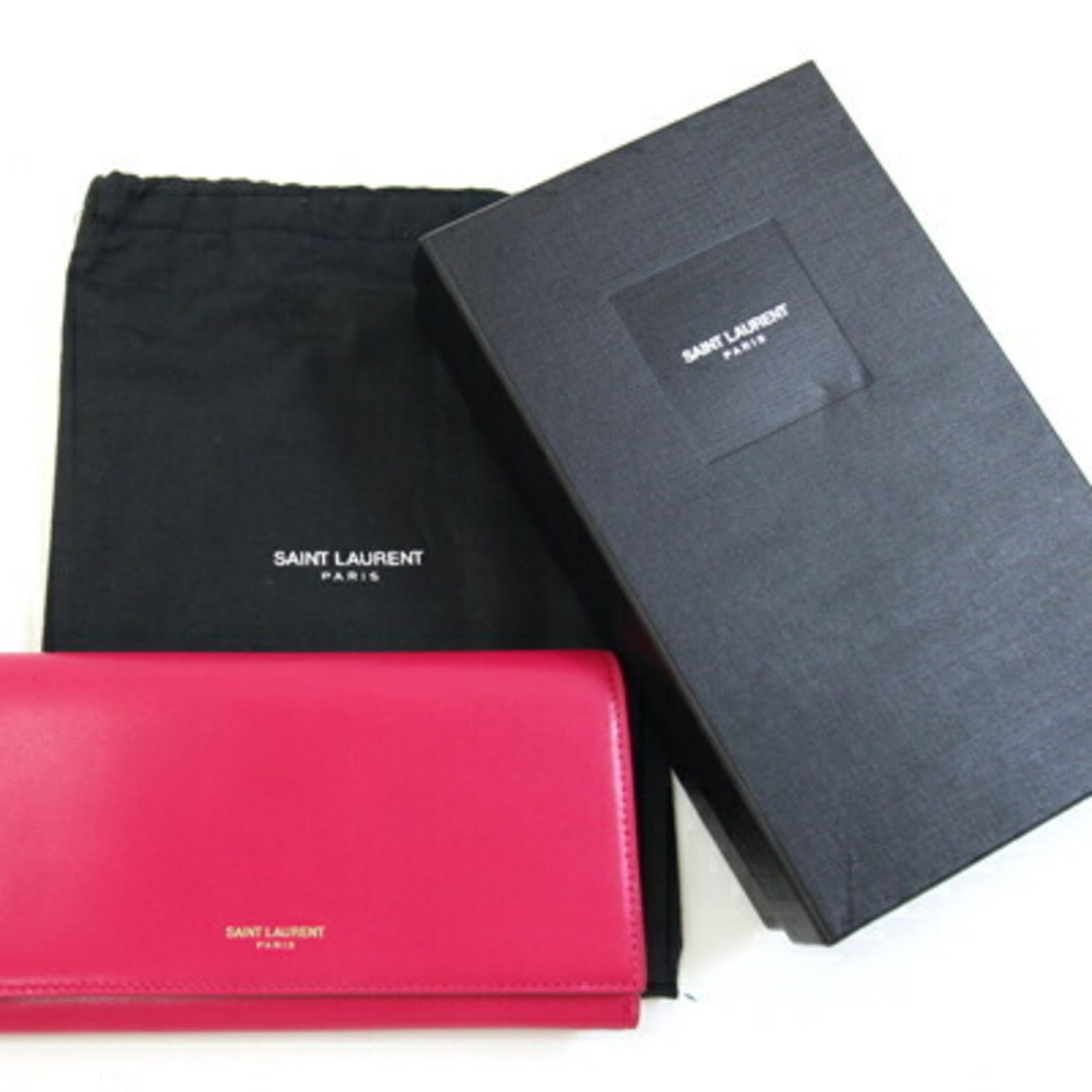 Leather Saint Laurent Long Wallet (Bi-Fold) - 8