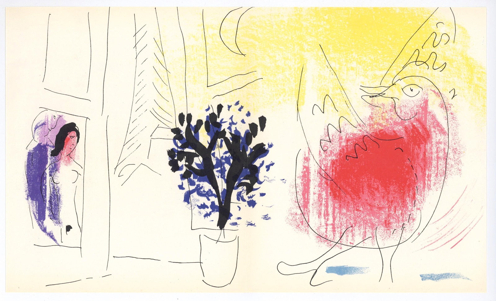 Lithograph - Marc Chagall - Composition (Mourlot 192-207; Cramer 34) - 8