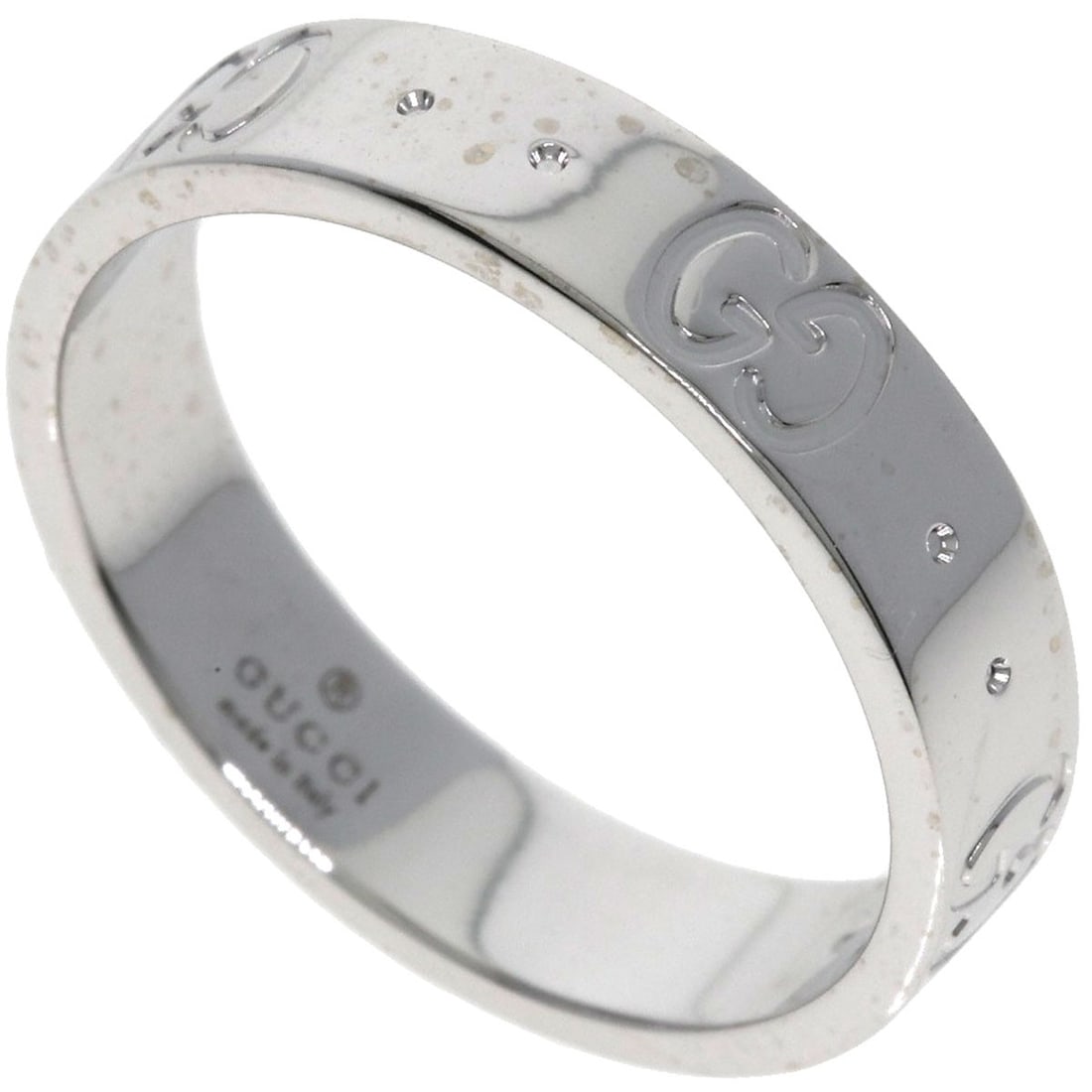 Gold GUCCI Icon # 9 Ring K18 White: Gold GUCCI Icon # 9 Ring K18 White This listing features Gold GUCCI Icon # 9 Ring K18 White. Item specifics are provided below. Item Specifics: Brand: GUCCI Style: Ring Material: K18 White Gold