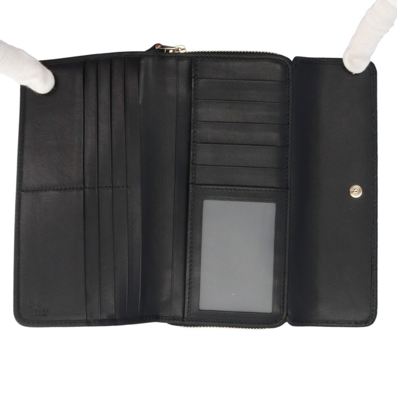 Leather Gucci Long Wallet (Bi-Fold) - 6