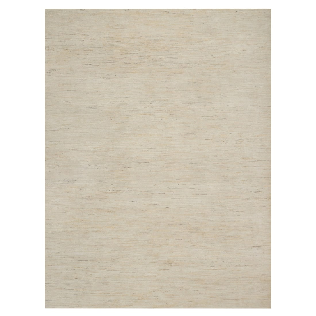 Rug 8'10"x11'8" White Modern Plain Design Lori Buft All Wool Hand Knotted (1 of 11)