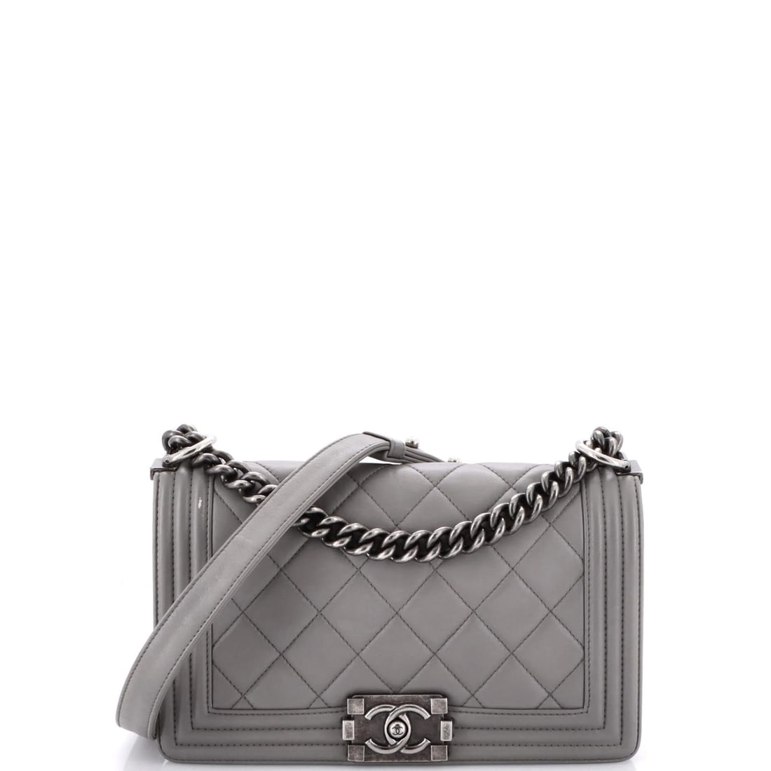 Medium Chanel Boy Flap Bag Quilted Lambskin Old: Medium Chanel Boy Flap Bag Quilted Lambskin Old This listing features Medium Chanel Boy Flap Bag Quilted Lambskin Old. Item specifics are provided below. Item Specifics: Brand: Chanel Exterior