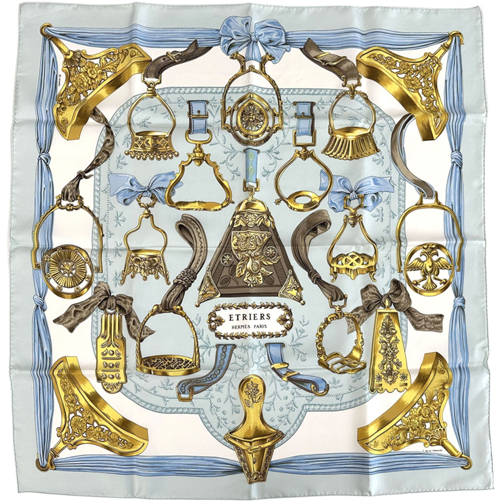 Silk Hermes Scarf: Silk Hermes Scarf This listing features Silk Hermes Scarf. Item specifics are provided below. Item Specifics: Brand: Hermes Type: Scarf Gender: Women Color: Light Blue, Multi-Color Material: Silk Size