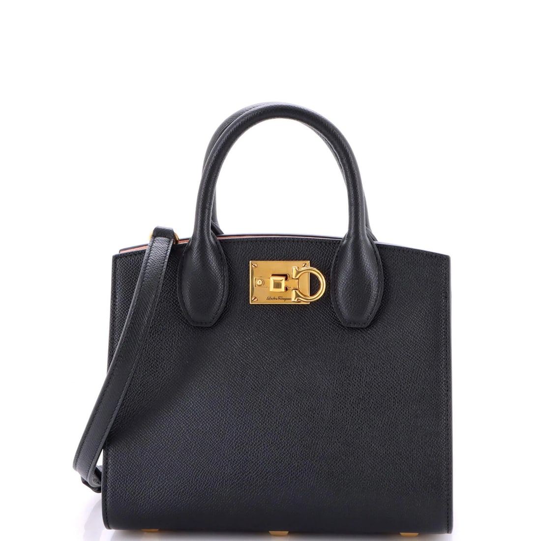 Small Salvatore Ferragamo Studio Top Handle Box Bag Leather: Small Salvatore Ferragamo Studio Top Handle Box Bag Leather This listing features Small Salvatore Ferragamo Studio Top Handle Box Bag Leather. Item specifics are provided below. Item Specifics: Brand: