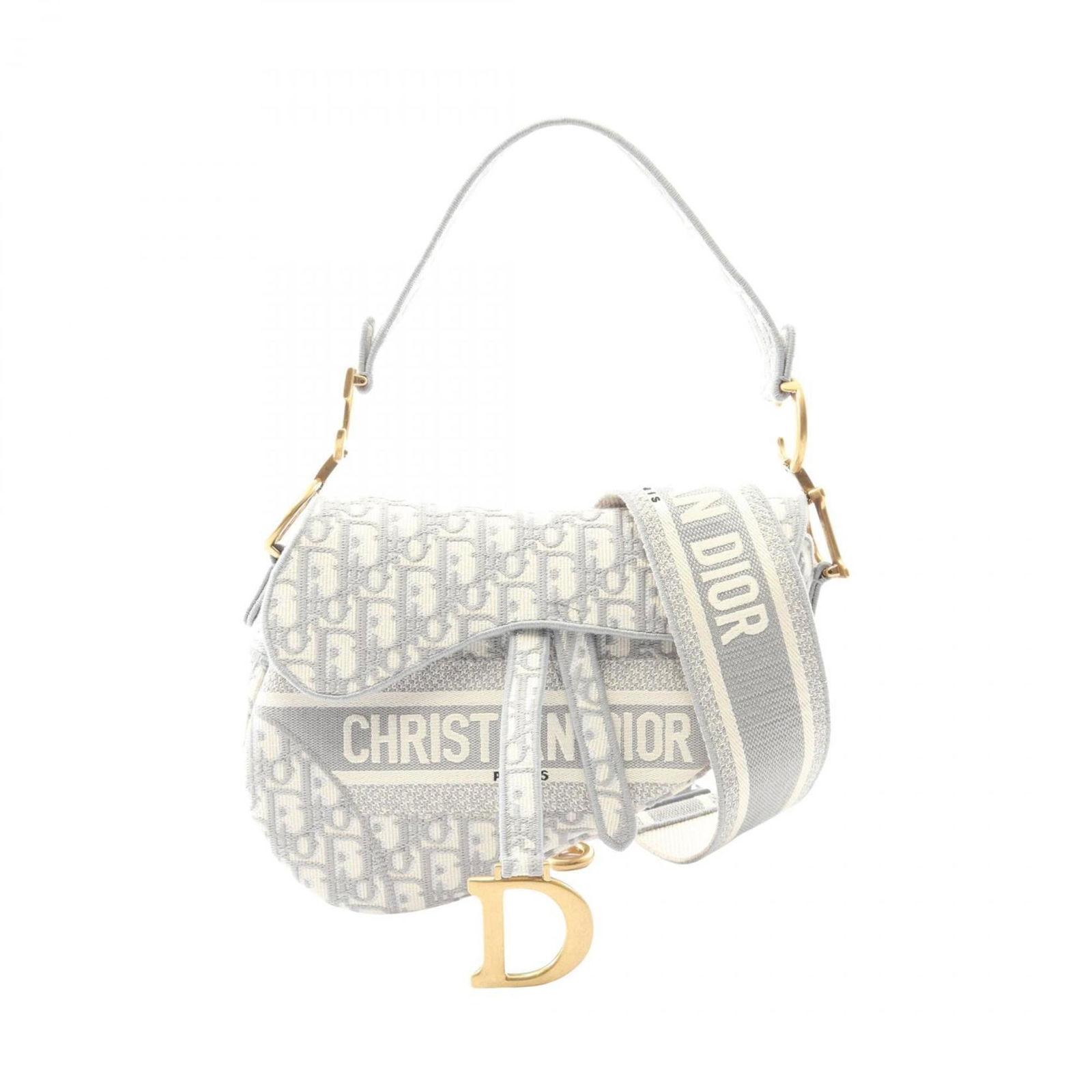Saddle Bag Canvas - Christian Dior Handbag (1 of 7)