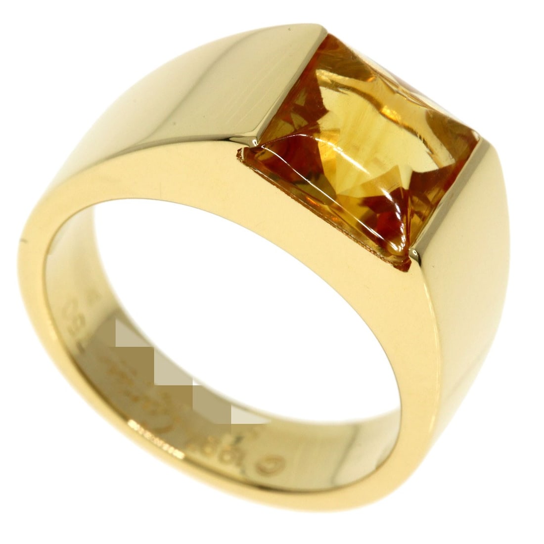 Gold CARTIER Tank ring Citrin # 50 Ring K18 Yellow: Gold CARTIER Tank ring Citrin # 50 Ring K18 Yellow This listing features Gold CARTIER Tank ring Citrin # 50 Ring K18 Yellow. Item specifics are provided below. Item Specifics: Brand: CARTIER Style: