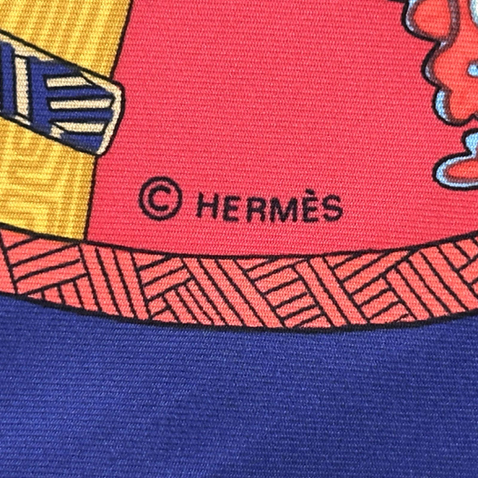 Silk Hermes Scarf - 4