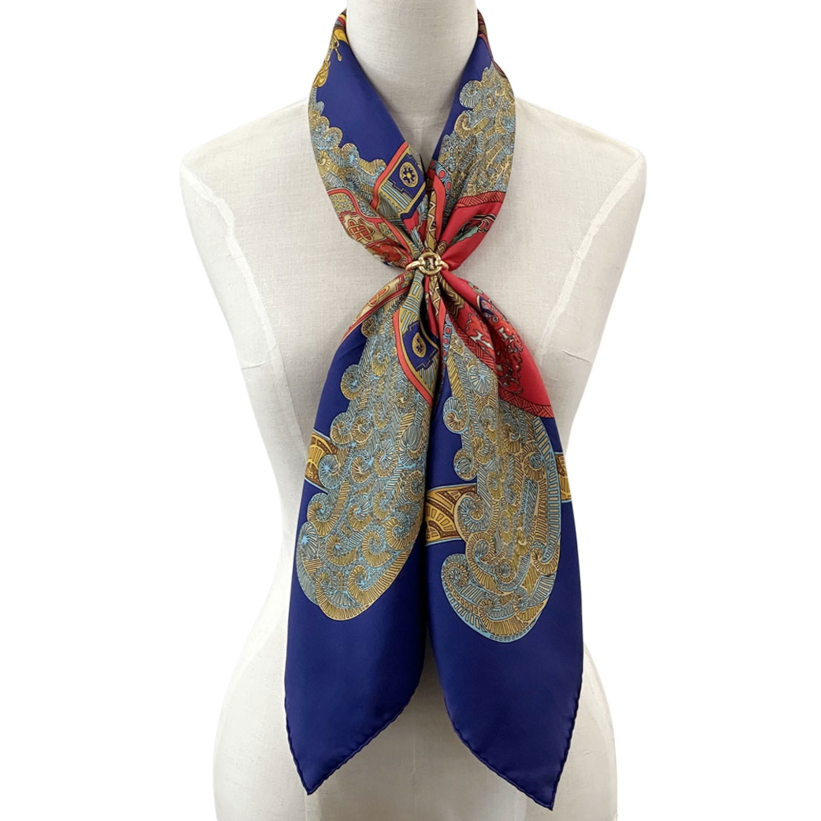 Silk Hermes Scarf - 6