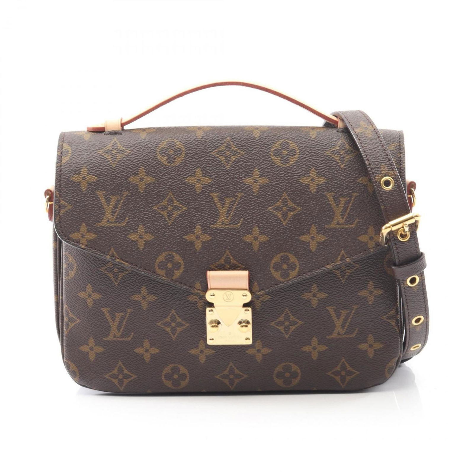 Leather - Louis Vuitton Handbag - Pochette Monogram (1 of 7)