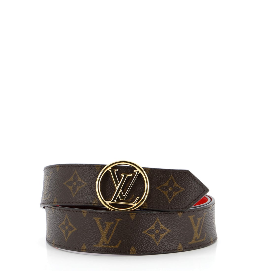 Medium Louis Vuitton LV Circle Reversible Belt Monogram Canvas and Leather (1 of 4)