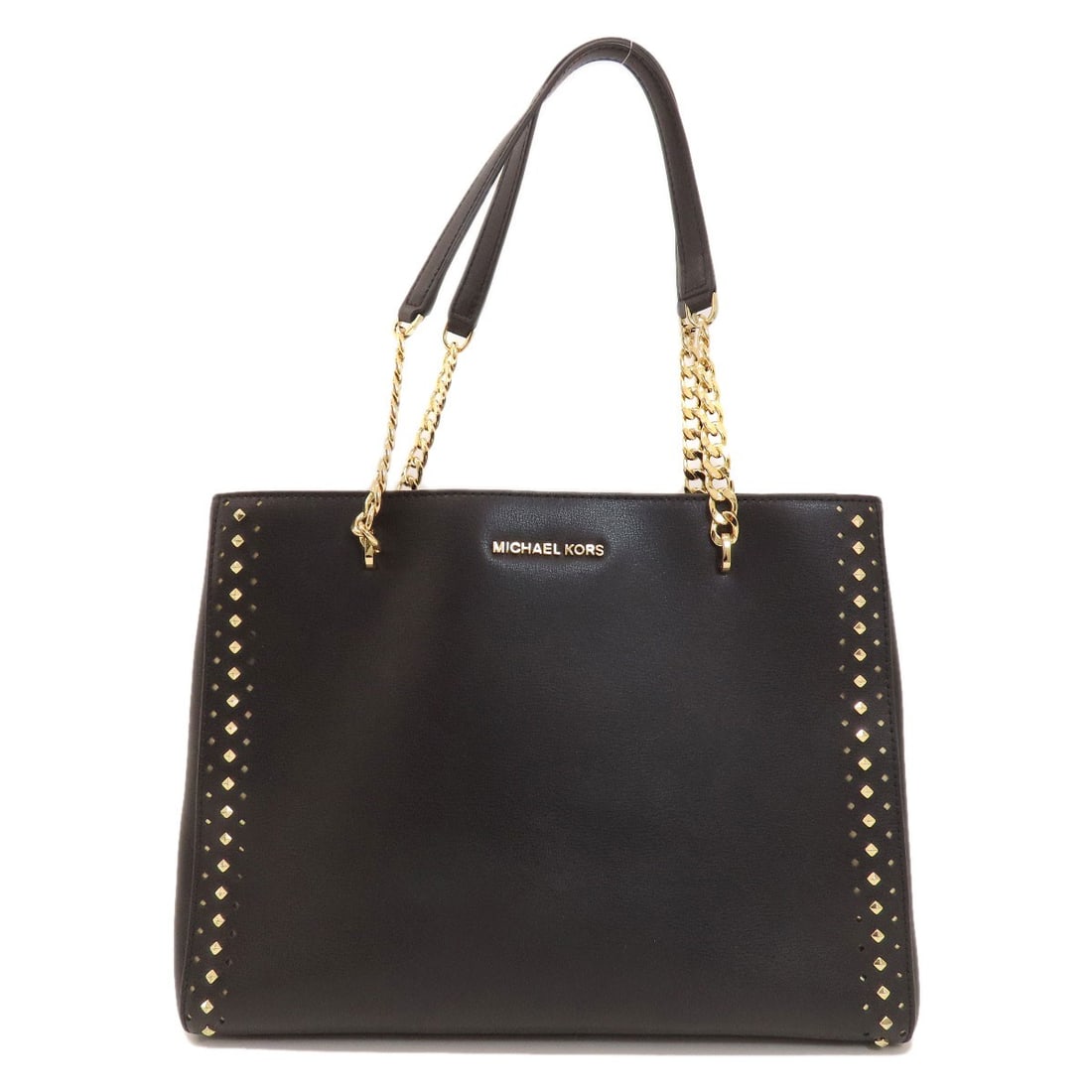 Leather Michael Kors logo Tote Bag: Leather Michael Kors logo Tote Bag This listing features Leather Michael Kors logo Tote Bag. Item specifics are provided below. Item Specifics: Brand: Michael Kors Style: Tote Bag Exterior Material: L