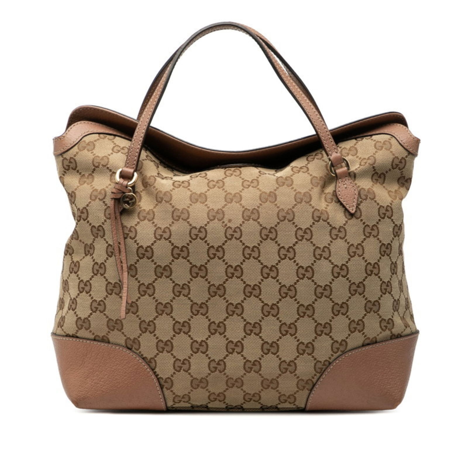 Leather - Gucci Handbag - Tote Bag Gg Canvas (1 of 6)