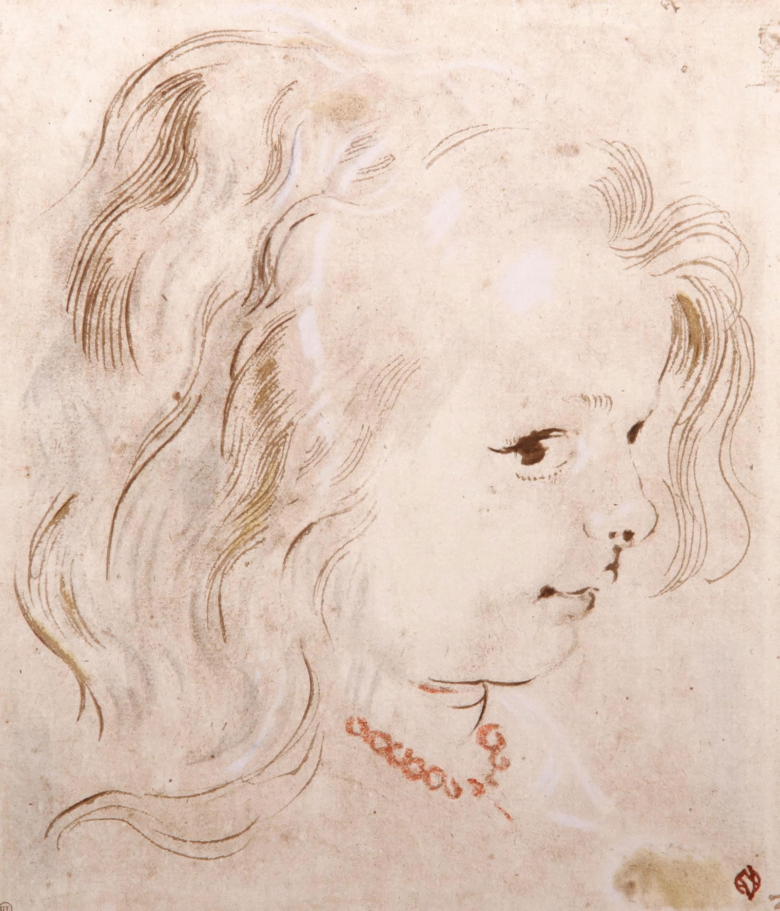 1968 - Peter Paul Rubens - Portrait of a young girl - Lithograph and Pochoir (1 of 7)