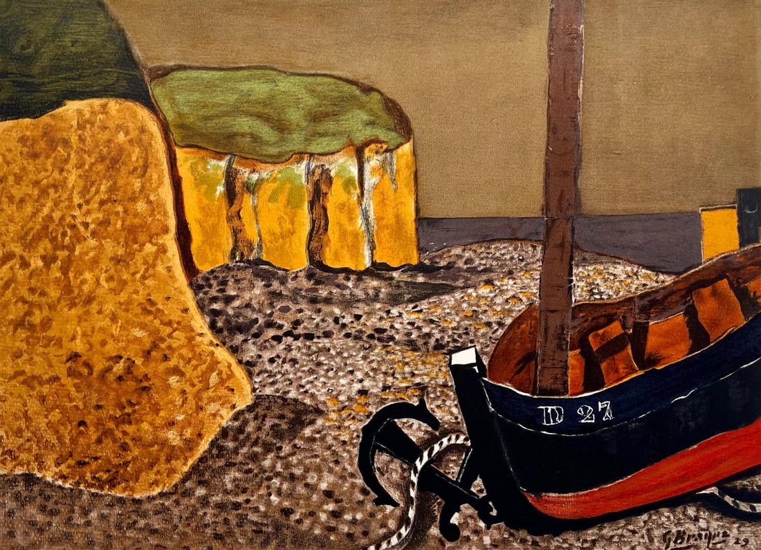 Lithograph - Georges Braque - La barque D-27 - Varengeville: Lithograph - Georges Braque - La barque D-27 - Varengeville This listing features Lithograph - Georges Braque - La barque D-27 - Varengeville. Item specifics are provided below. Item Specifics: