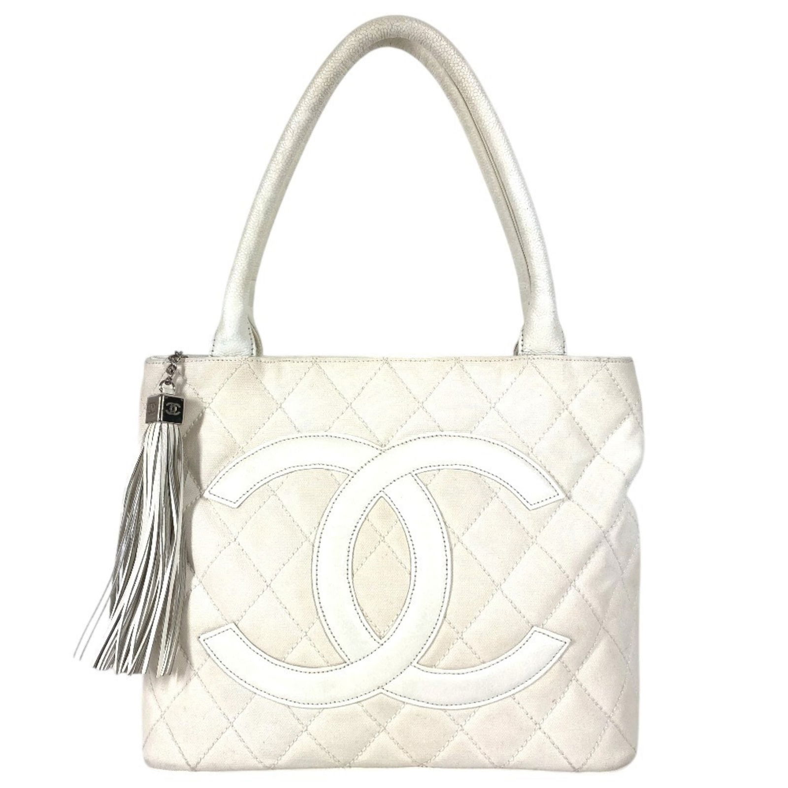 Canvas - Chanel Shoulder Bag - Tote Bag Leather (1 of 18)
