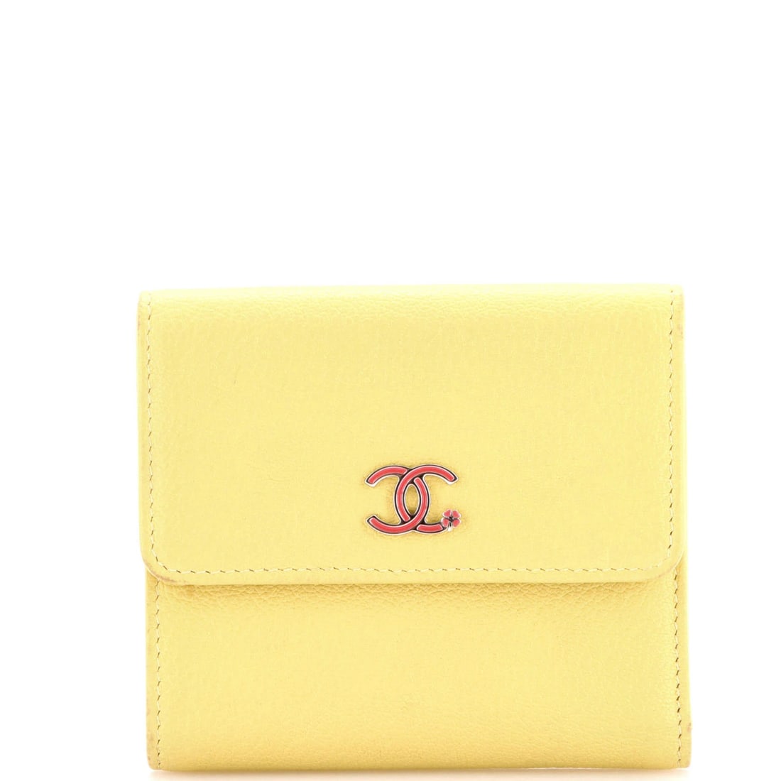 Small Chanel CC Trifold Flap Wallet Goatskin: Small Chanel CC Trifold Flap Wallet Goatskin This listing features Small Chanel CC Trifold Flap Wallet Goatskin. Item specifics are provided below. Item Specifics: Brand: Chanel Type: Wallets Color: Y
