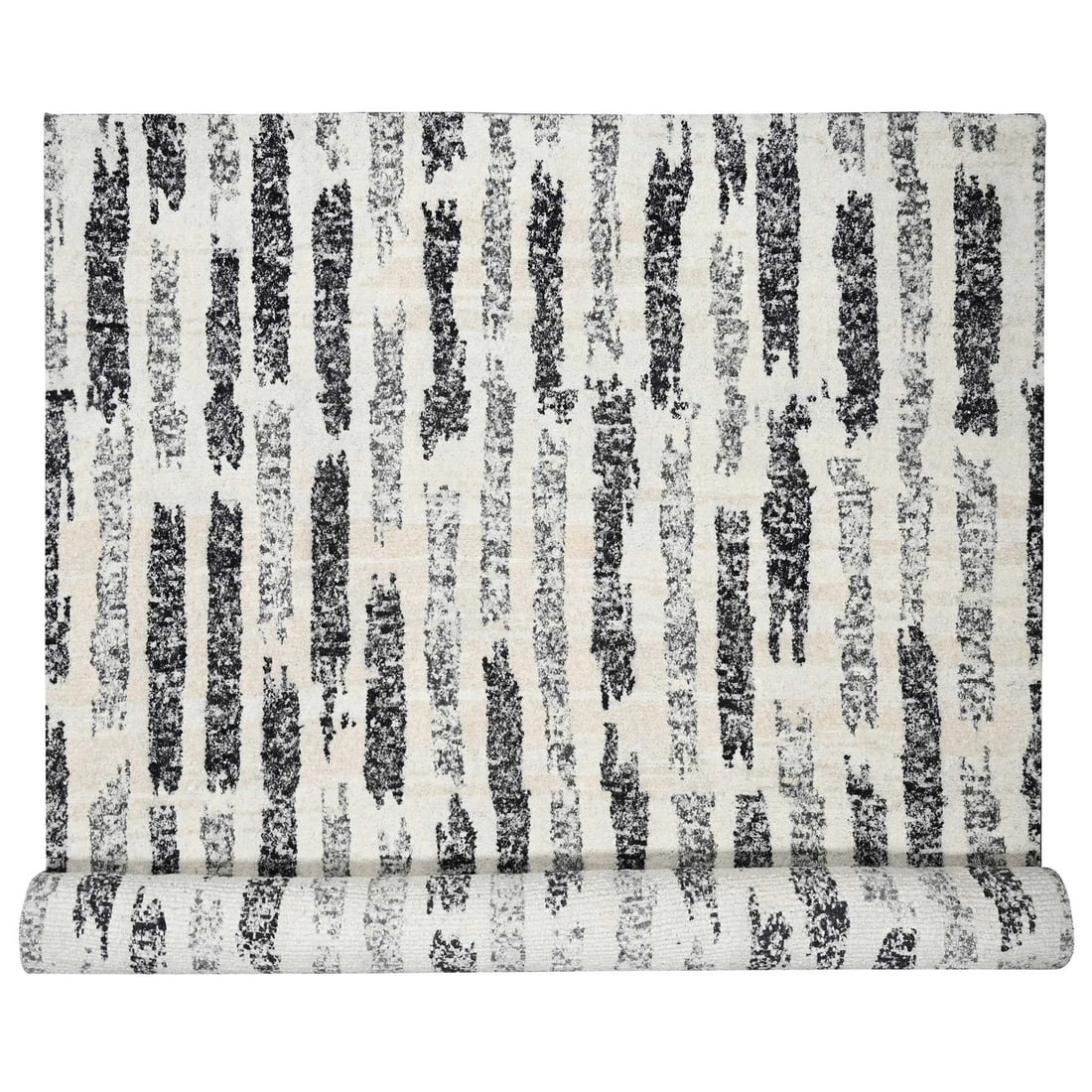 Rug 12'x14'9" Black Modern Design Wool Hand Knotted Oversized Oriental: Rug 12'x14'9" Black Modern Design Wool Hand Knotted Oversized Oriental This listing features Rug 12'x14'9" Black Modern Design Wool Hand Knotted Oversized Oriental. Item specifics are provided below.