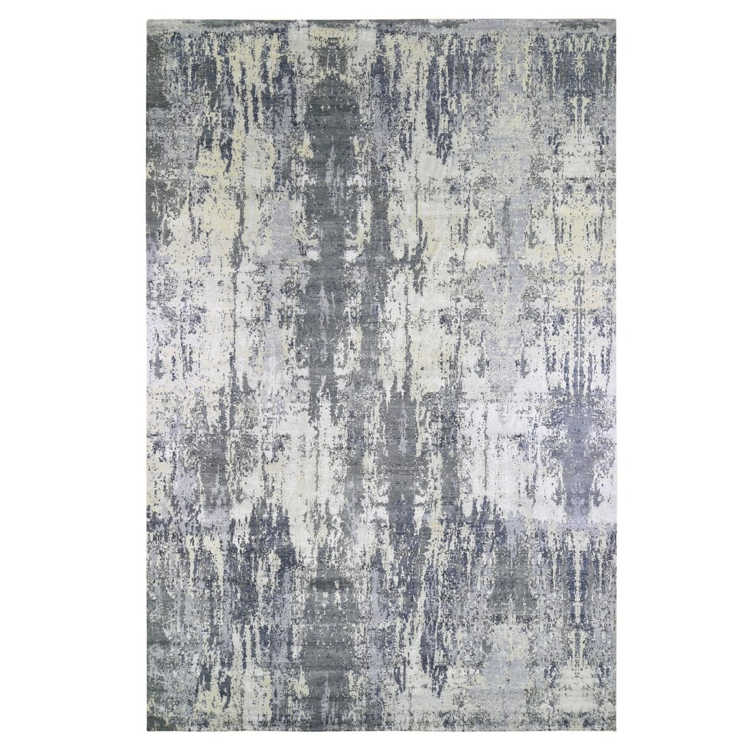 Rug 12'x18'1" Oversized Abstract Design Wool & Silk Denser Weave Handmade (1 of 12)