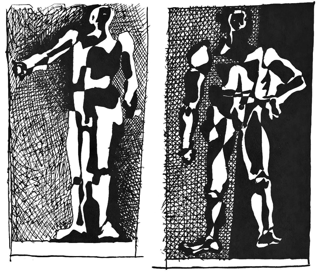 Woodcut - Pablo Picasso - Composition (Johnson/ Vollard 193; Monod 10485) - Hlne chez Archimde (1 of 7)