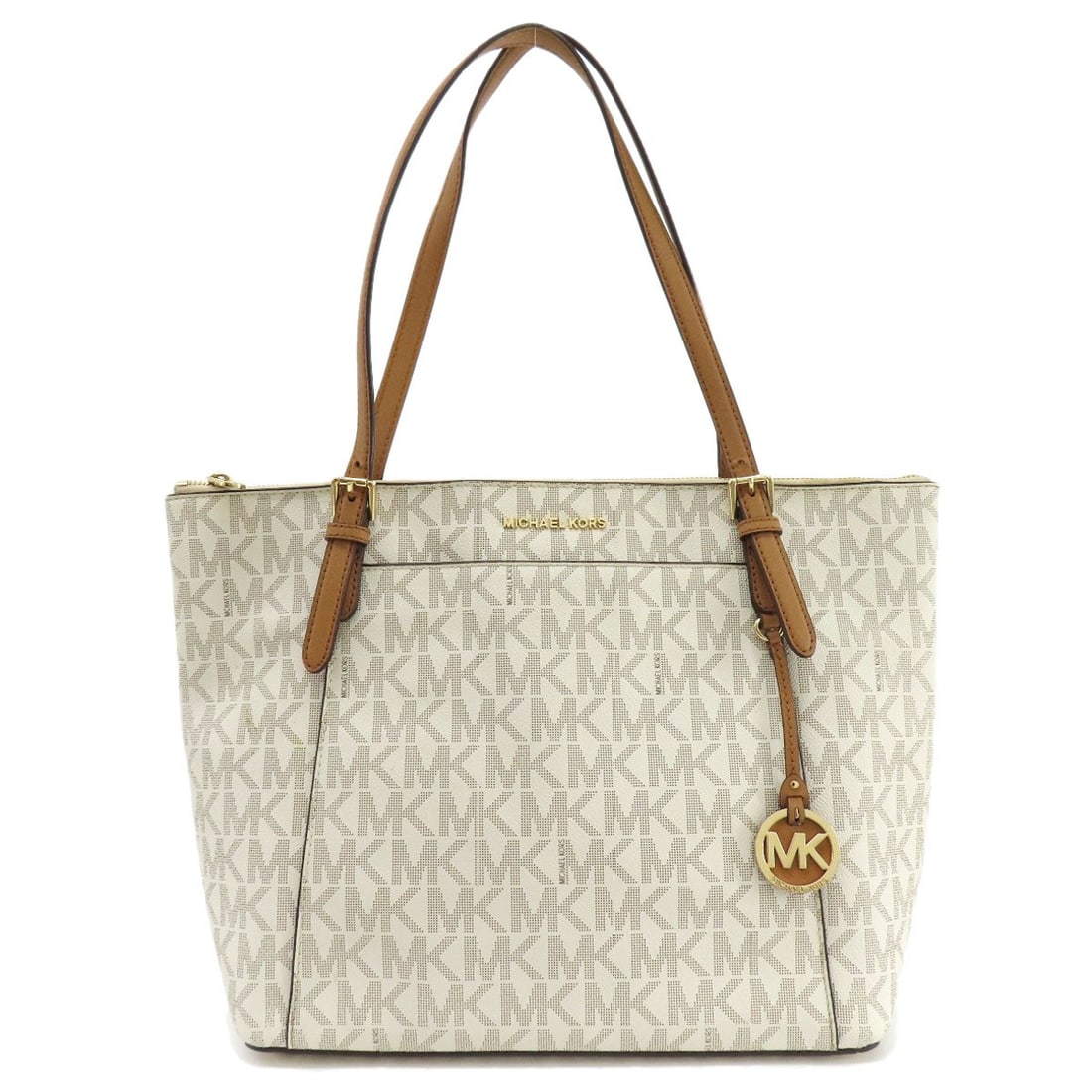 Canvas Michael Kors MK signature Tote Bag Leather Coated (1 of 20)