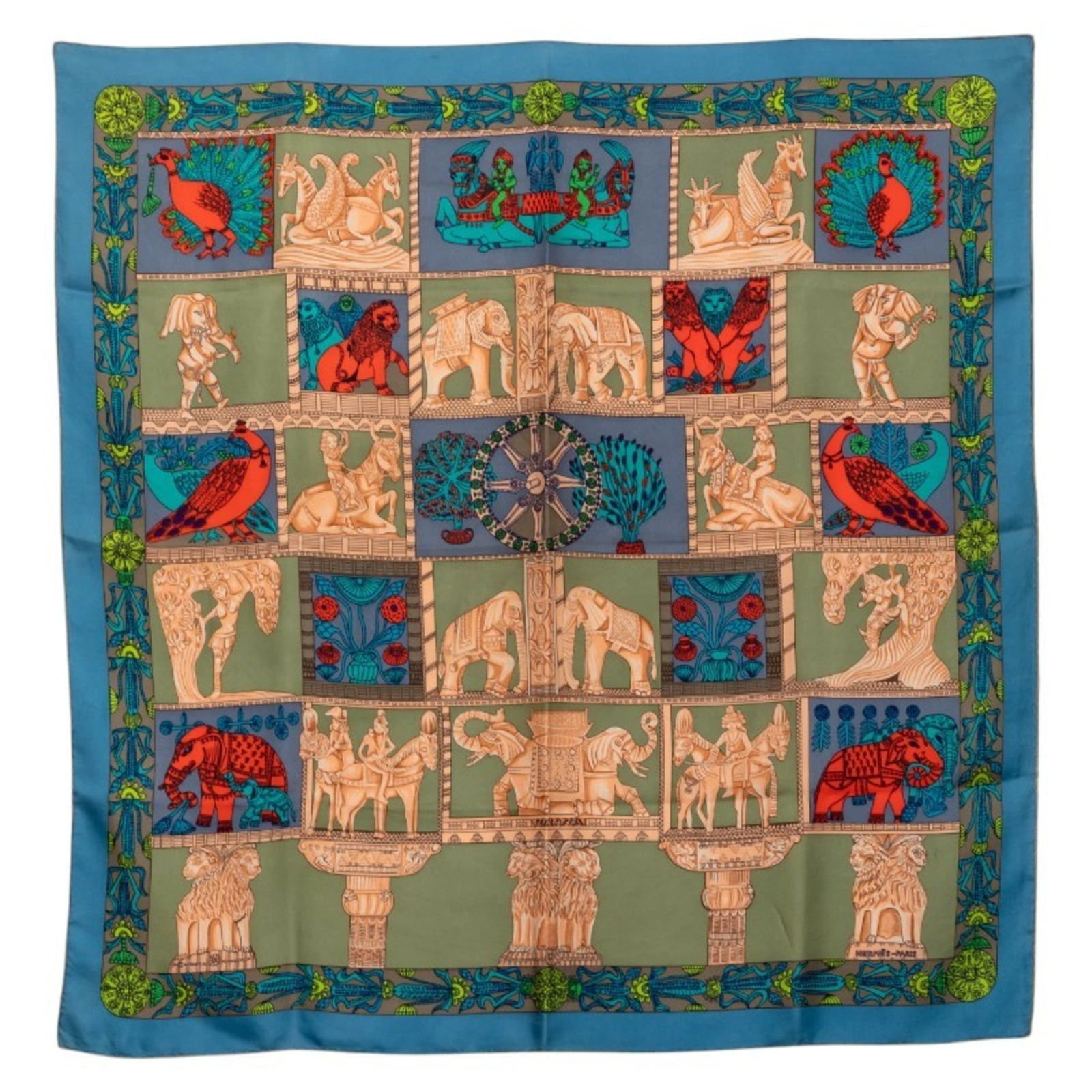 Silk Hermes Scarf: Silk Hermes Scarf This listing features Silk Hermes Scarf. Item specifics are provided below. Item Specifics: Brand: Hermes Type: Scarf Gender: Women Color: Blue, Multi-Color Material: Silk Size (Lxw)