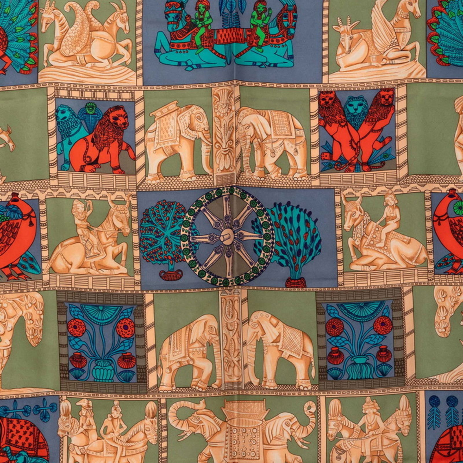 Silk Hermes Scarf - 3