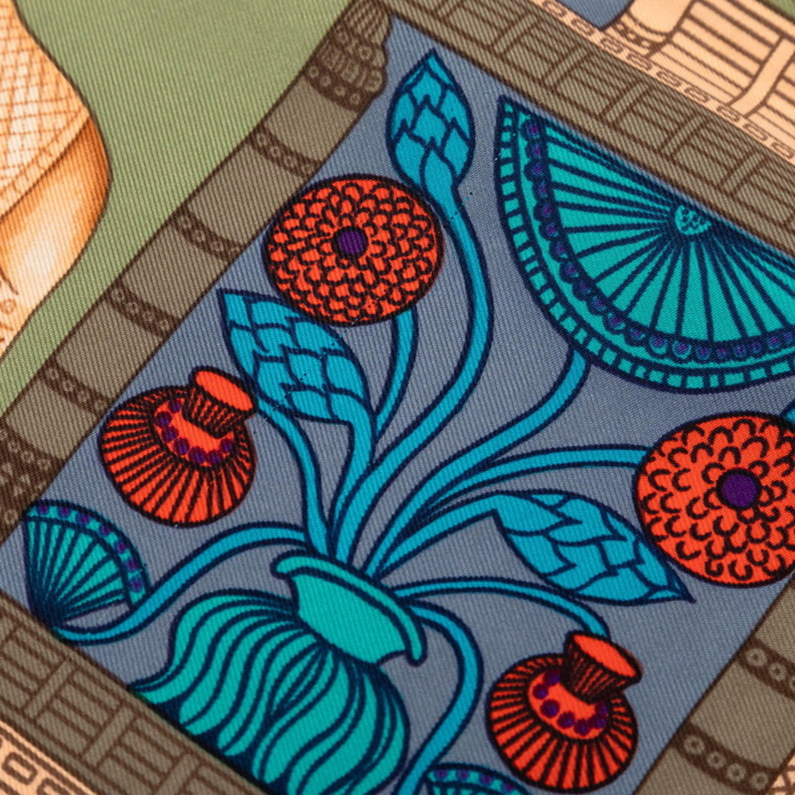 Silk Hermes Scarf - 4