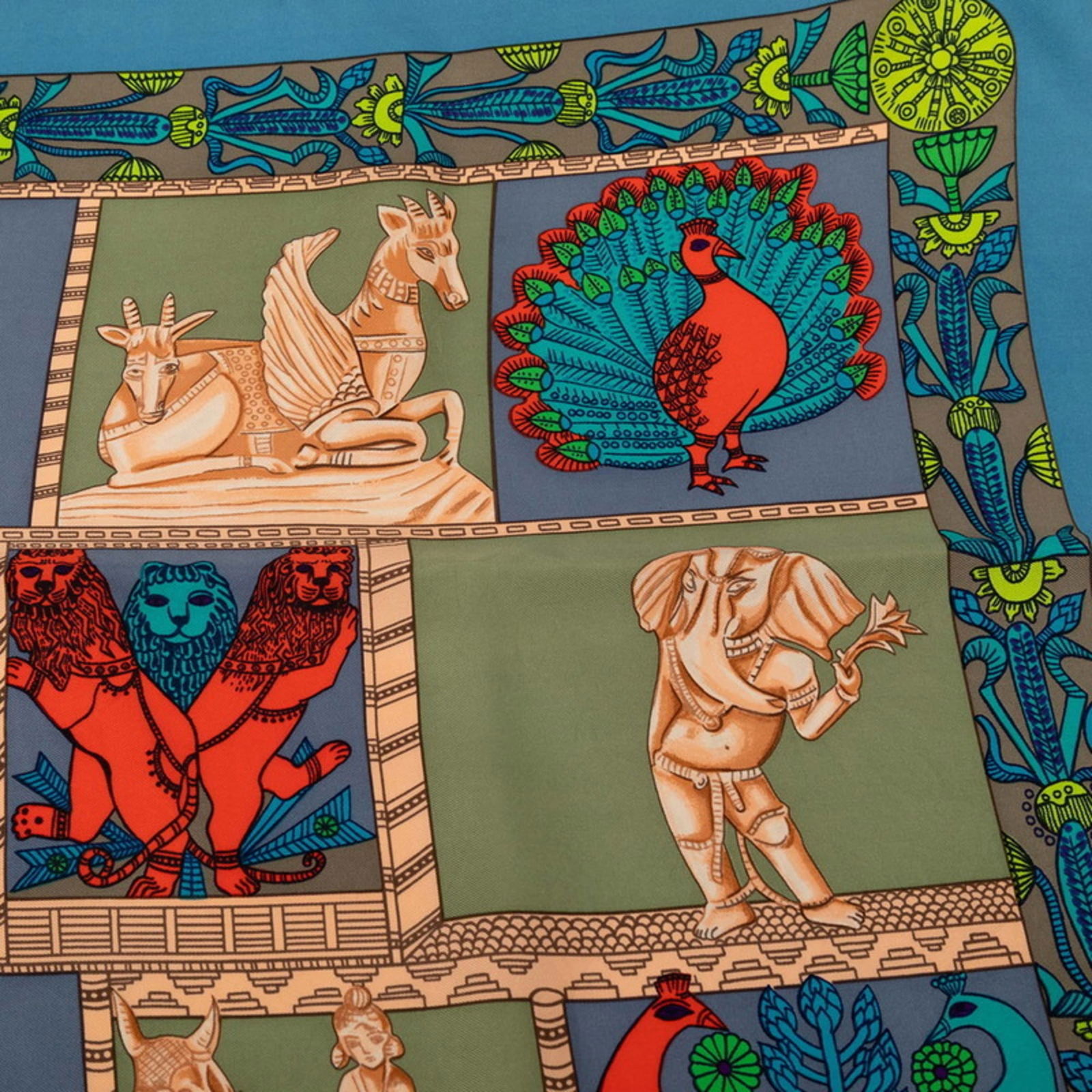 Silk Hermes Scarf - 5