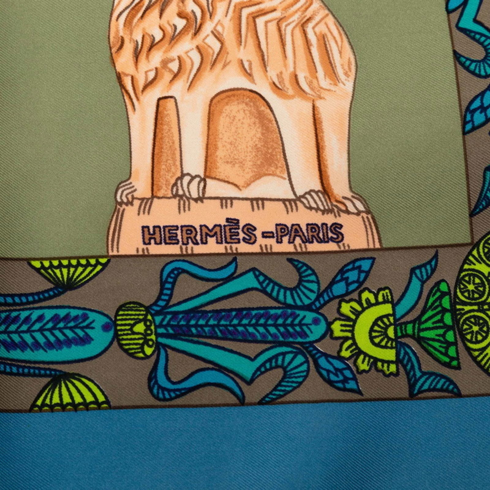 Silk Hermes Scarf - 7