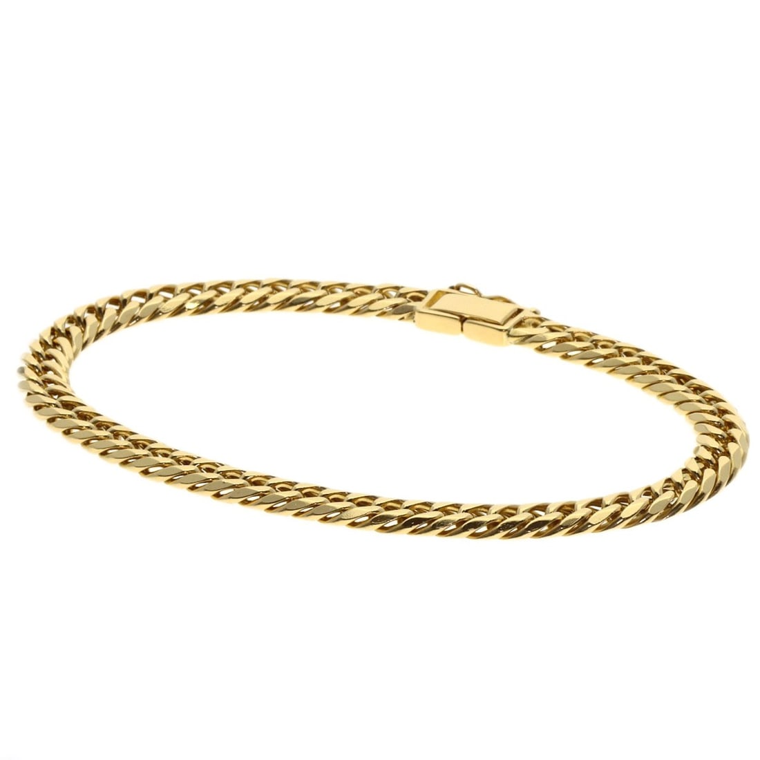 19.2g Curb chain Kihei 6-sided W Bracelet K18 Yellow Gold: 19.2g Curb chain Kihei 6-sided W Bracelet K18 Yellow Gold This listing features 19.2g Curb chain Kihei 6-sided W Bracelet K18 Yellow Gold. Item specifics are provided below. Item Specifics: Brand: SEL