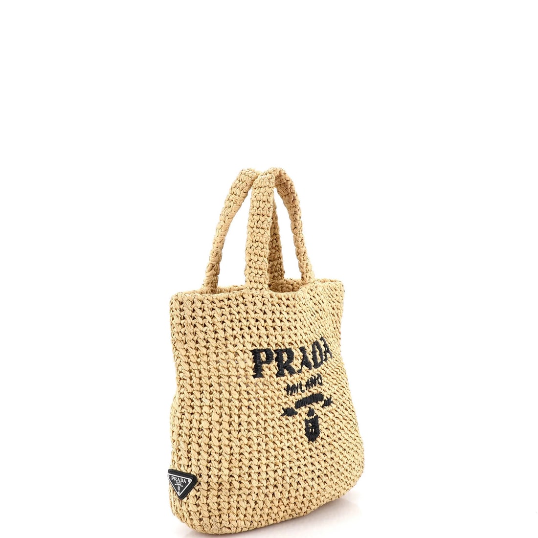 Medium Prada Logo Tote Raffia - 2