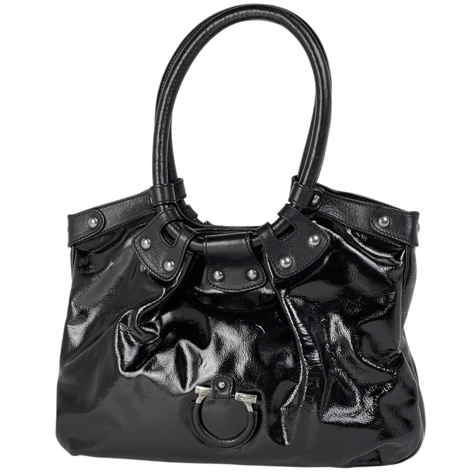 Leather Salvatore Ferragamo Handbag (1 of 8)