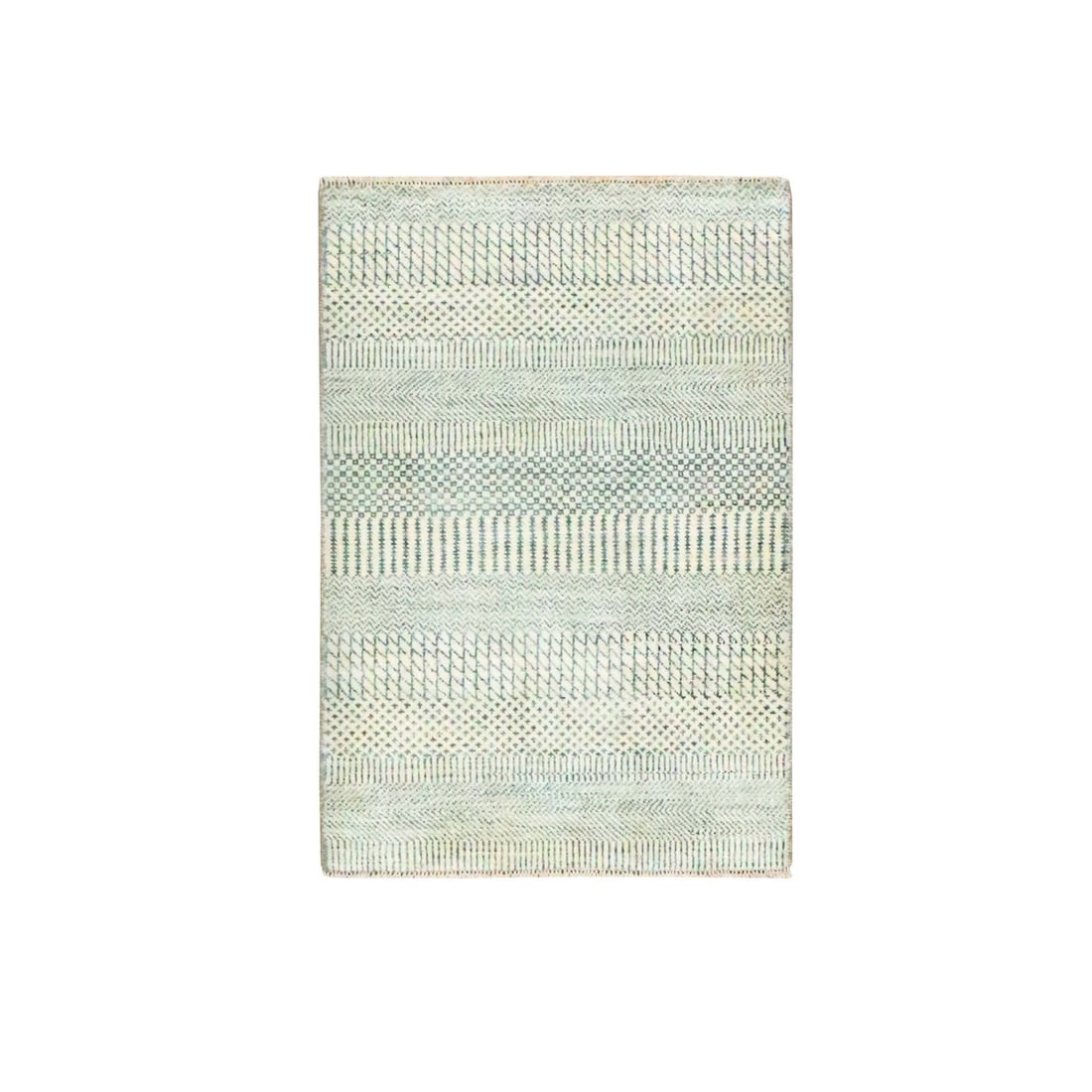 Rug 2'x3' Gray-Beige Modern Grass Design Hand Knotted Wool with Silk Mat: Rug 2'x3' Gray-Beige Modern Grass Design Hand Knotted Wool with Silk Mat This listing features Rug 2'x3' Gray-Beige Modern Grass Design Hand Knotted Wool with Silk Mat. Item specifics are provided bel