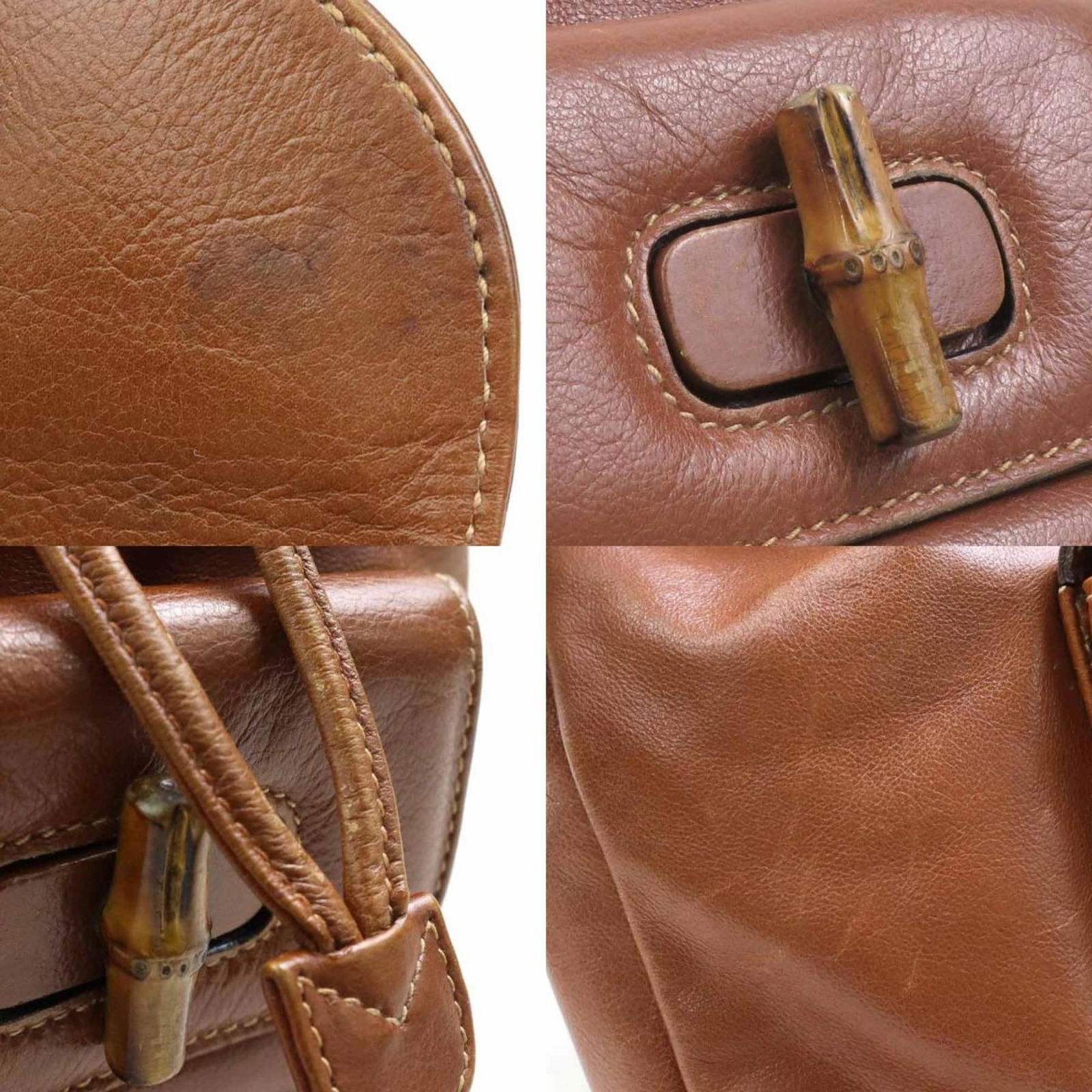 Leather Gucci Backpack - 4