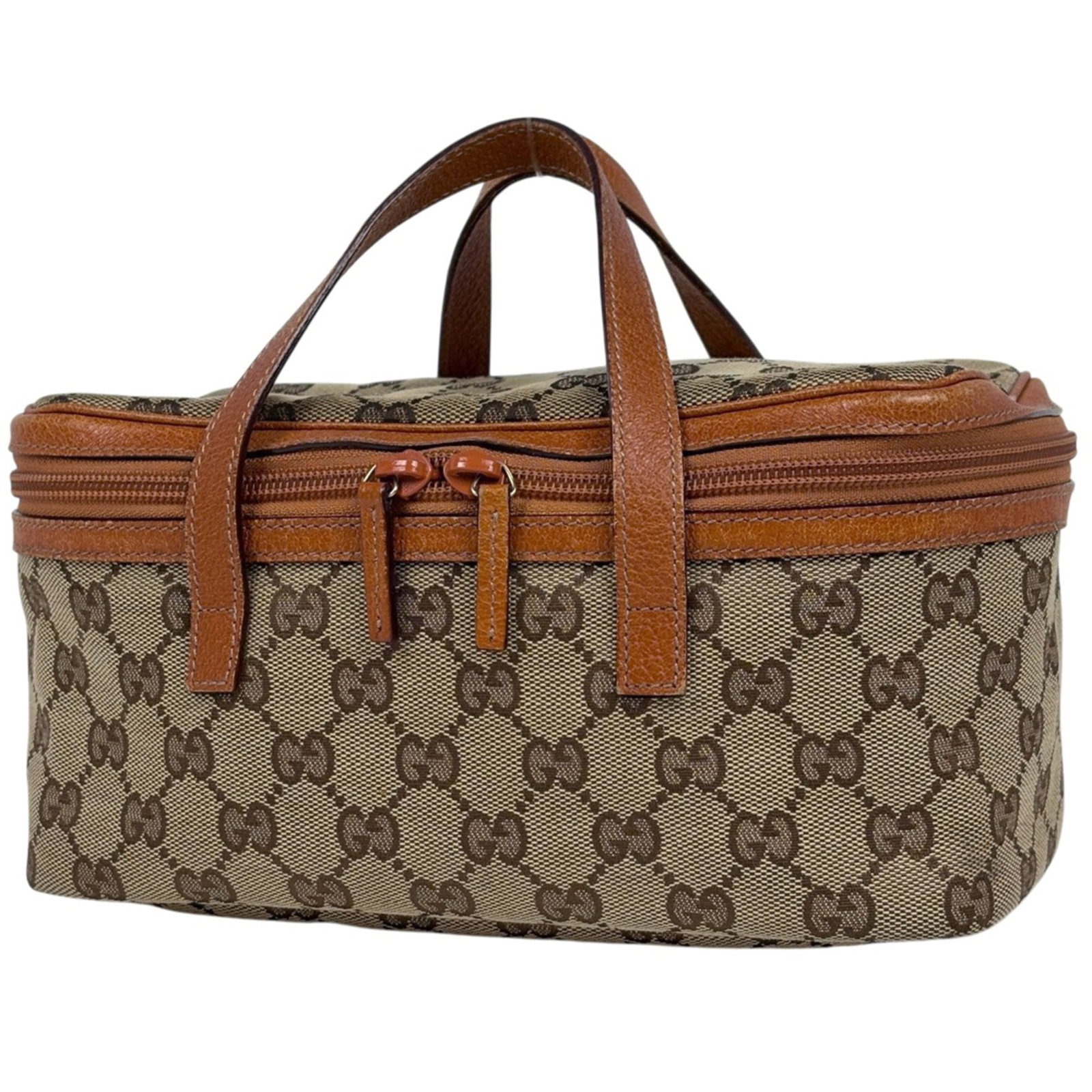 Leather - Gucci Handbag - Pouch - Vanity Bag Gg Canvas (1 of 7)