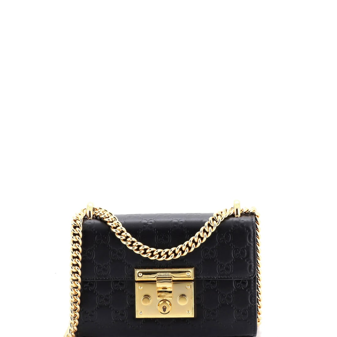Small Gucci Padlock Shoulder Bag Guccissima Leather (1 of 5)