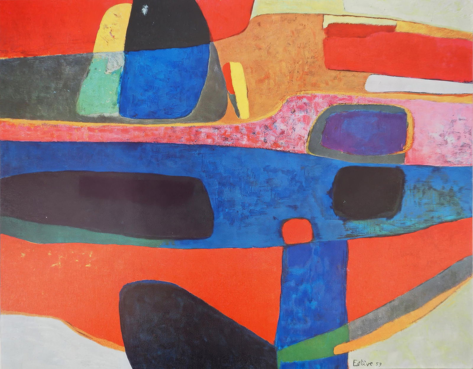 1961 - Maurice Esteve - Arabesque of the Night - from Painters of Today - Heliogravure (1 of 8)