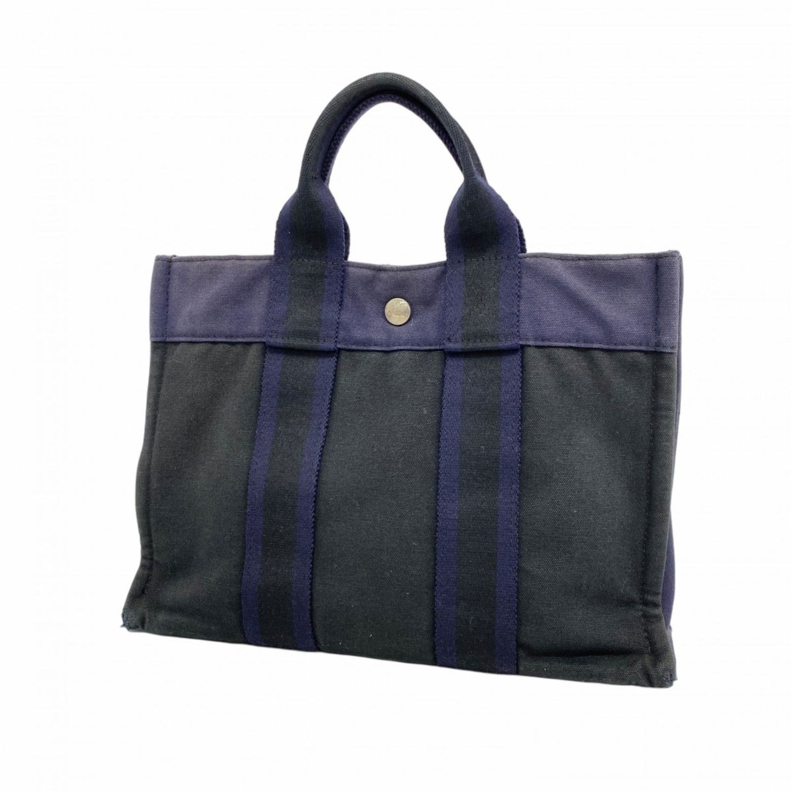 Canvas Hermes Tote Bag: Canvas Hermes Tote Bag This listing features Canvas Hermes Tote Bag. Item specifics are provided below. Item Specifics: Brand: Hermes Type: Tote Bag Material: Canvas Color: Black, Navy Hardware Color: