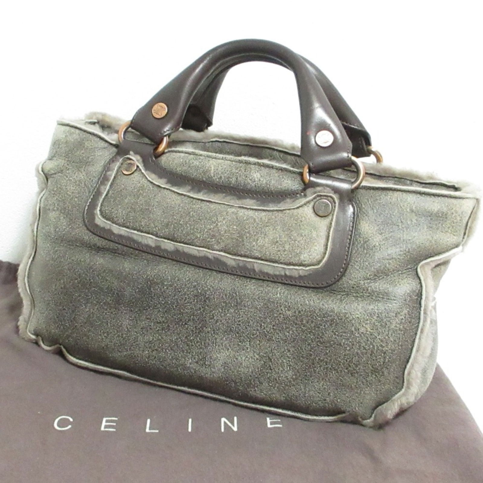 Leather Celine Handbag: Leather Celine Handbag This listing features Leather Celine Handbag. Item specifics are provided below. Item Specifics: Brand: Celine Type: Handbag Material: Leather Leather/Fur Type: Sheepskin Color: