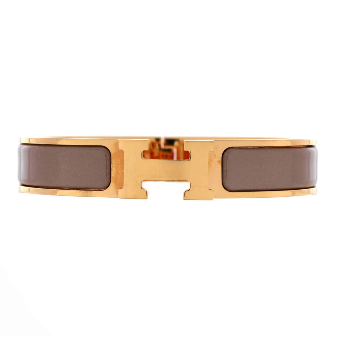 Narrow Hermes Clic H Bracelet Enamel (1 of 3)