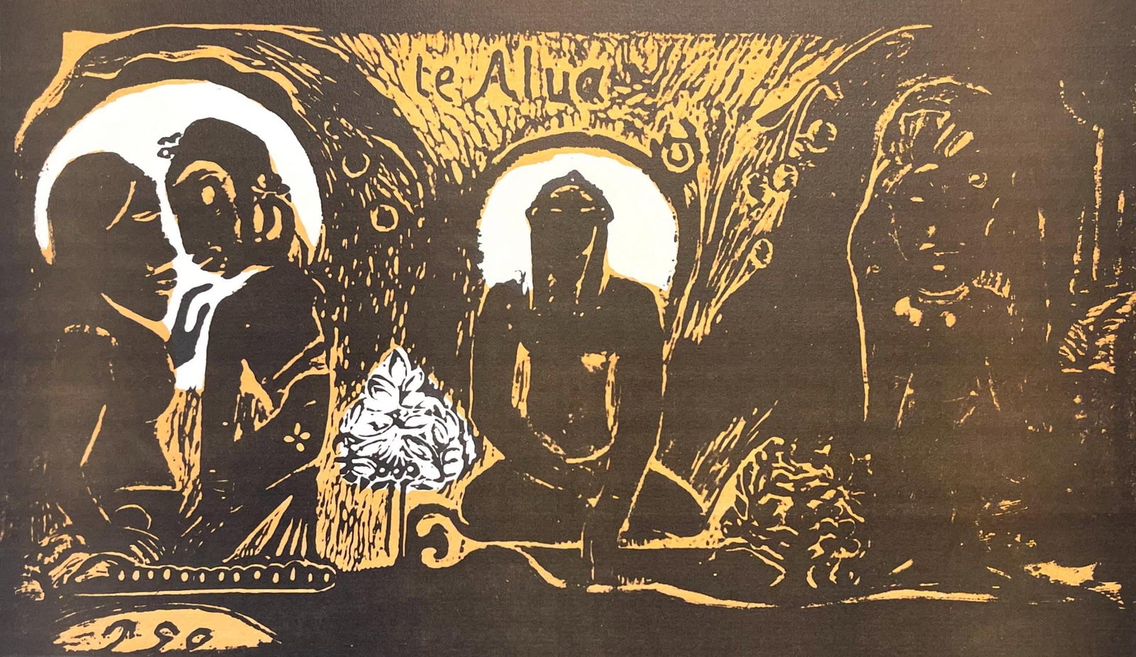 Woodcut - Paul Gauguin - The God (Te atua) - Gauguin (1 of 6)
